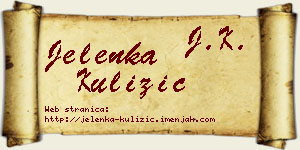 Jelenka Kulizić vizit kartica